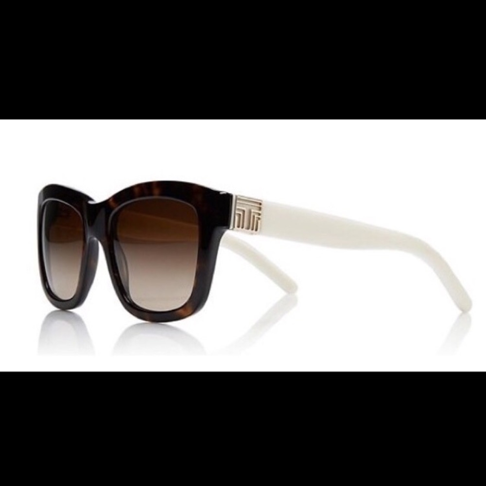 Tory Burch Brown and Cream Sunglasses